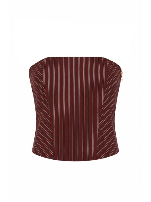Top bustier in popeline stretch di cotone Patrizia Pepe | 2C1736 A552J511